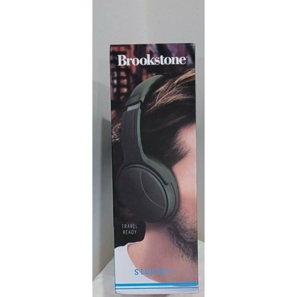 Brookstone Studio HD Wireless Headphones, green - Picture 3 of 4